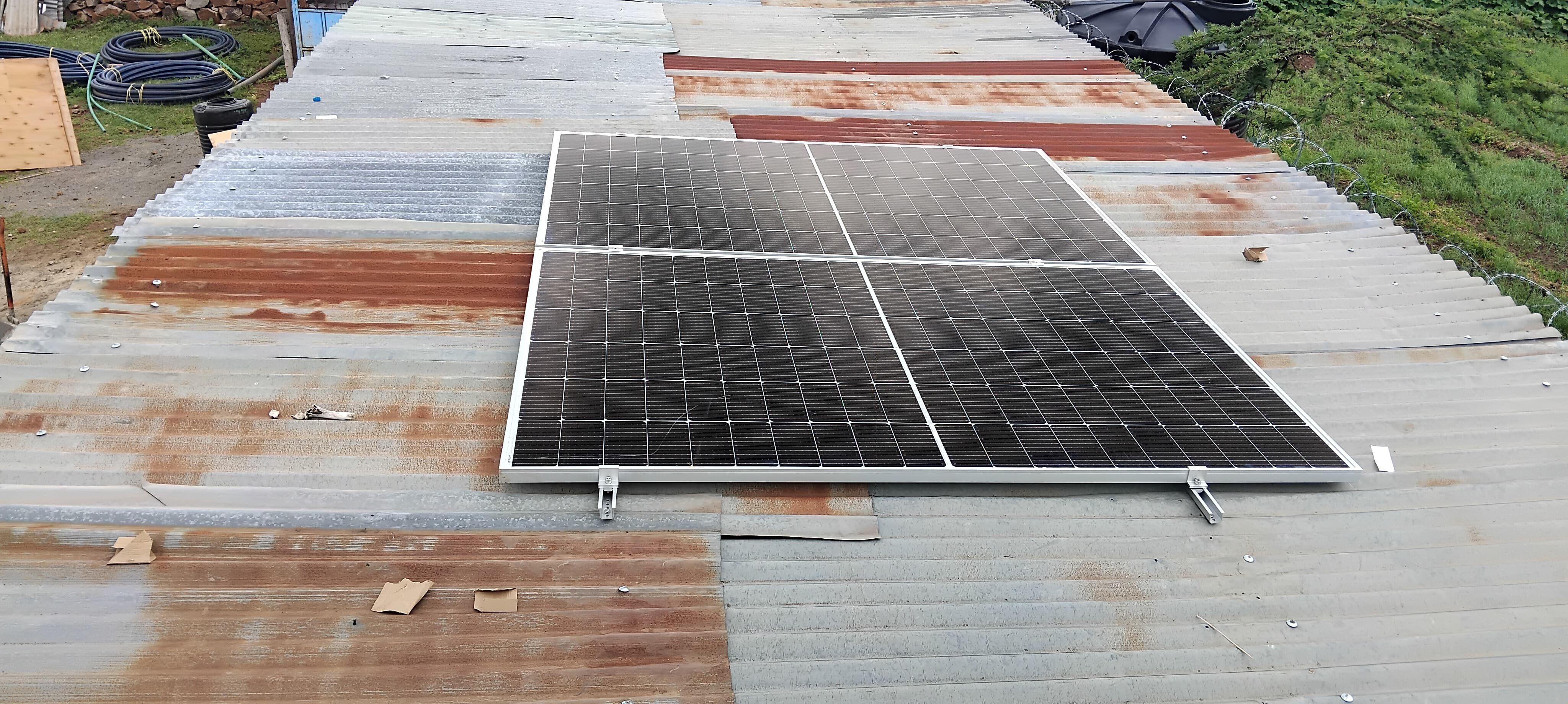Solar panel installation in Kenya - SunPro project