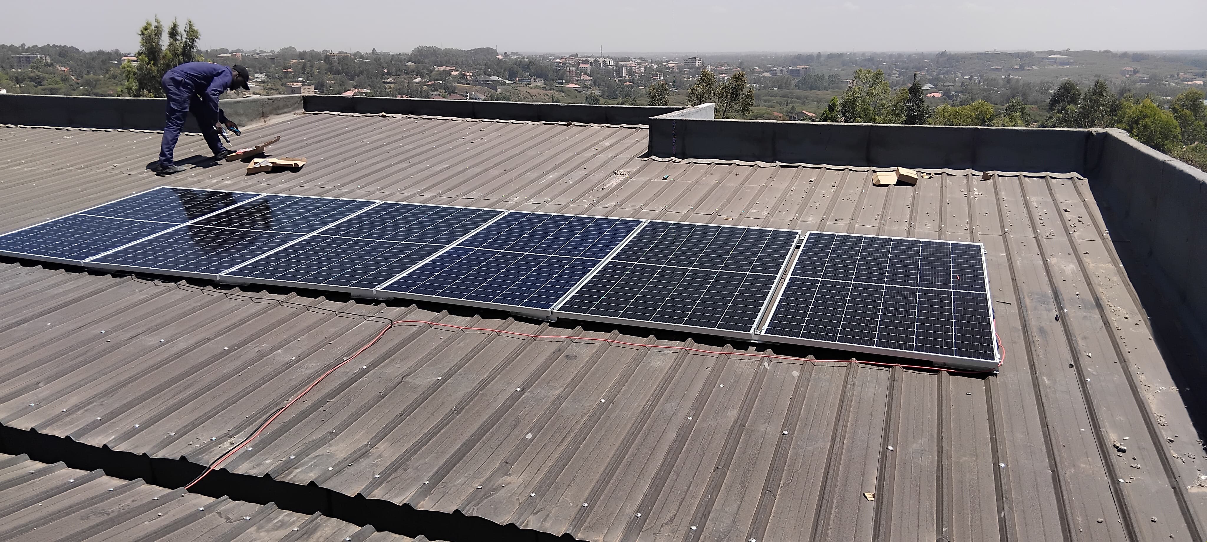 Solar panel installation in Kenya - SunPro project
